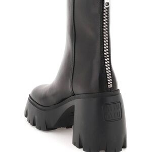 Miu Miu Women's Black Platform Boots